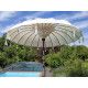 Parasol balinais écru coton diamètre 190cm - Bibop et Lula