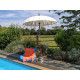 Parasol balinais écru coton diamètre 190cm - Bibop et Lula