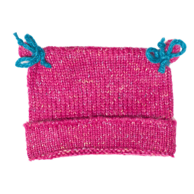 Bonnet Bebe Laine Rose Framboise Bonnet Bebe Laine Rose Framboise