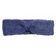 Bandeau headband sixties laine bleu lapis lazuli