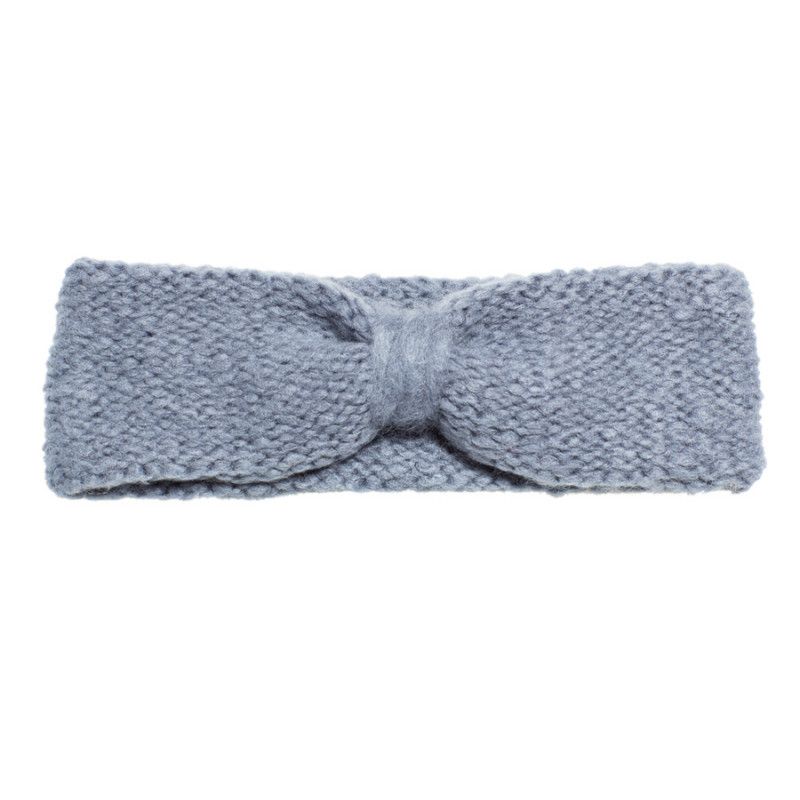 Bandeau headband sixties laine gris souris