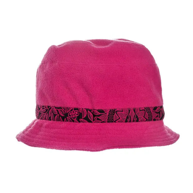 Chapeau polaire rose et noir