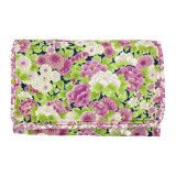 Pochette à barrettes bijoux fille fleurs rose et vert pomme - Bibop et Lula