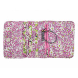 Pochette à barrettes bijoux fille fleurs rose et vert pomme - Bibop et Lula