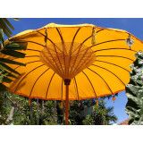 Parasol balinais toile polyester jaune - Bibop et Lula