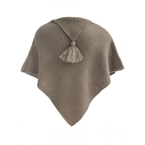 Poncho laine bébé Gris souris - Bibop et Lula