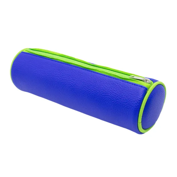 trousse ronde école enfant bleu vif et vert
