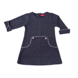 Robe hiver rétro enfant bleu ardoise - Bibop et Lula