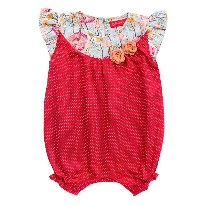 Barboteuse Coton Bebe Fille 0 24 Mois Rouge Fraise Petit Pois Et Coquelicot Barboteuse Coton Bebe Fille 0 24 Mois Rouge Fraise Petit Pois Et Coquelicot