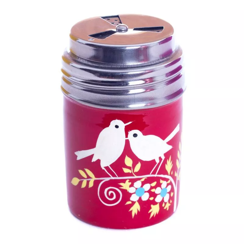 Saupoudreuse inox peinte à la main Birdy - Bibop et Lula