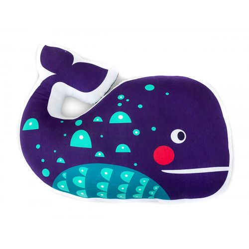 Coussin baleine violette - Bibop et Lula