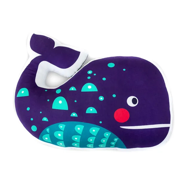 Coussin baleine violette
