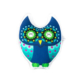 Coussin hibou bleu - Bibop et Lula