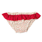 Culotte de bain fille 2-4 ans petites fleurs rouge - Bibop et Lula