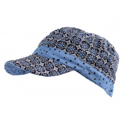 Casquette en coton et réversible pour enfant 1-8 ans bleue et noire - Bibop et Lula