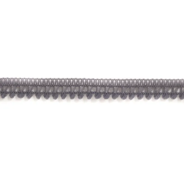 Galon petits pompons gris