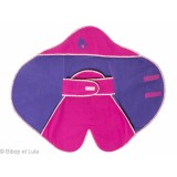 Couverture nomade polaire bébé 0-12 mois rose et violet - Bibop et Lula