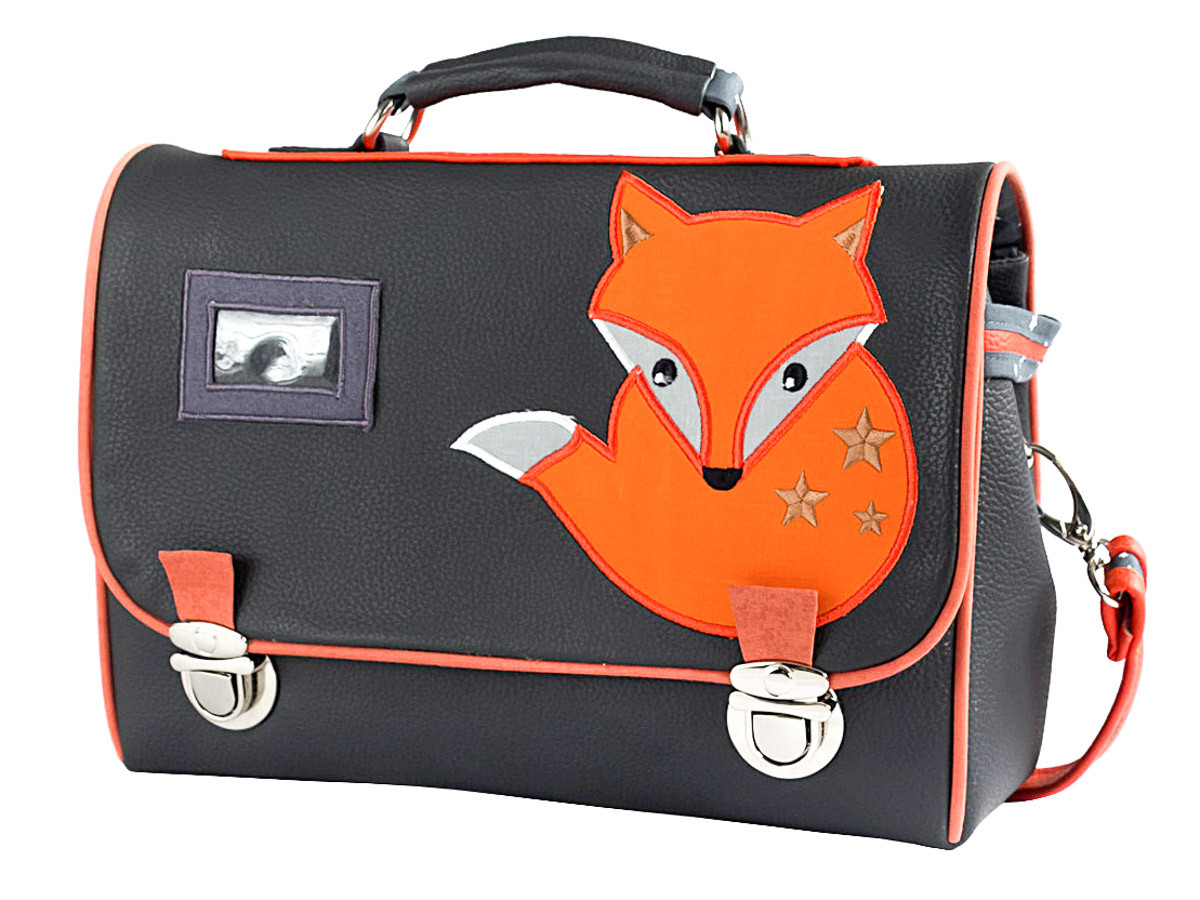 Sac Cartable Enfant Ecole Maternelle Renard Et Gris