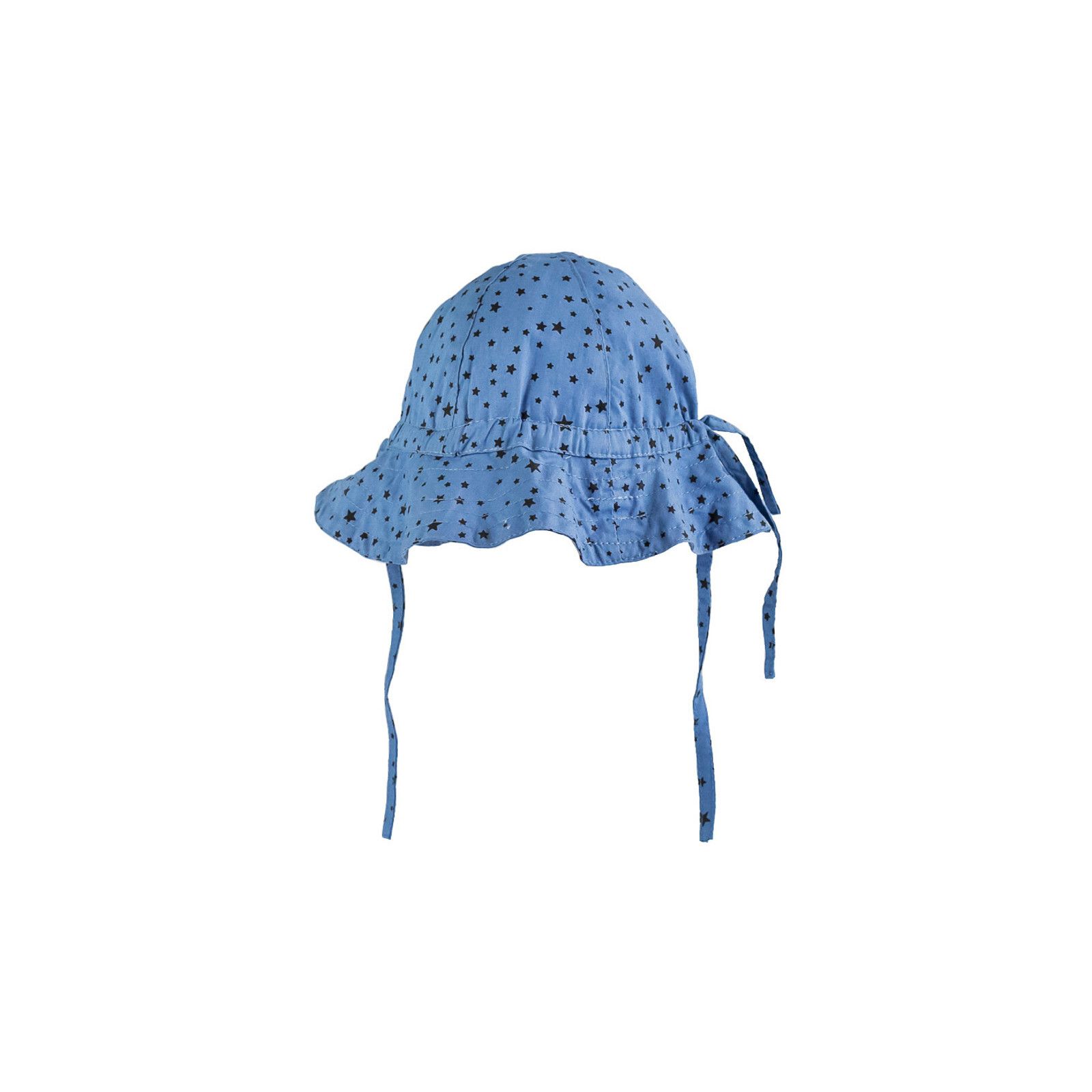 Chapeau de soleil bébé coton réglable bleu étoilé