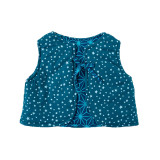 Gilet réversible bébé 0-3 ans Etoiles sur fond bleu - Bibop et Lula