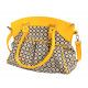 Sac bowling femme bandoulière jaune motif azulejos - Bibop et Lula