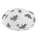 Lampion tissu boule japonaise ovale Black roses - Bibop et Lula