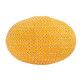 Lampion tissu boule japonaise ovale jaune broderie anglaise - Bibop et Lula
