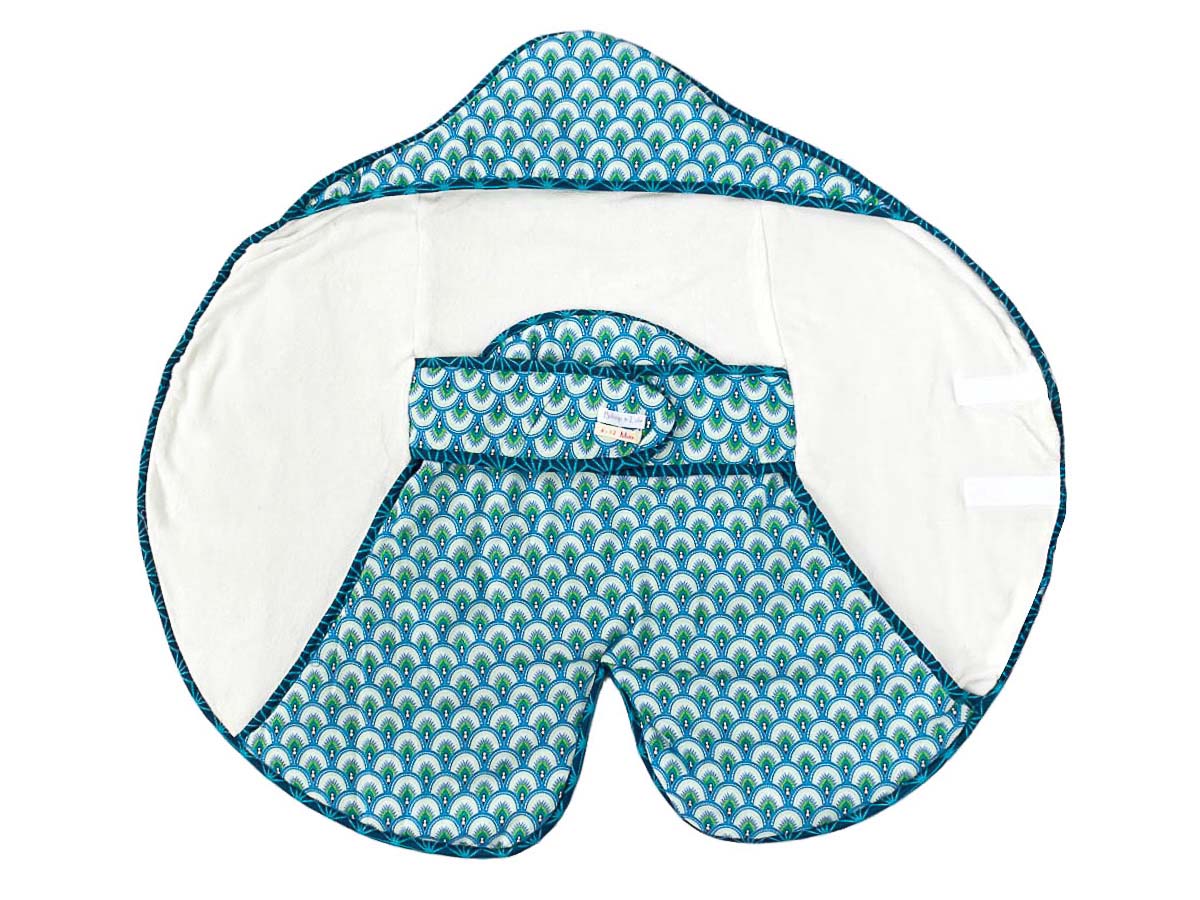 Nid D Ange Couverture Nomade Coton Eponge Leger Bebe 0 12 Mois Bleu