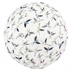Lampion tissu boule japonaise rond Hirondelles - Bibop et Lula