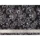 Tissu patchwork noir et blanc motif capucines - Bibop et Lula