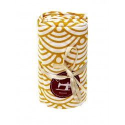 Coupon tissu nami moutarde - Bibop et Lula