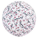 coupon tissu coton fleurs japonaises roses sur fond blanc - Bibop et Lula