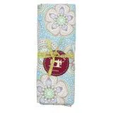 coupon tissu coton grosses fleurs fond bleu ciel - Bibop et Lula