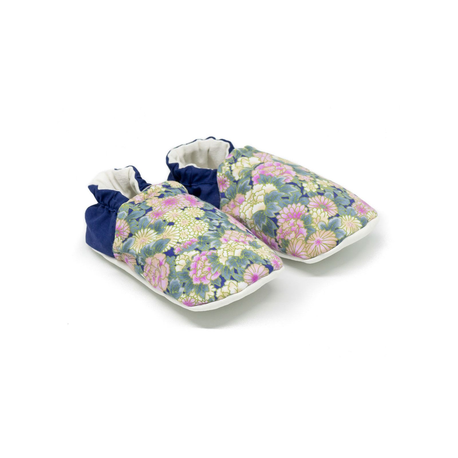 Chaussons Bebe Souples 0 24 Mois Bleu Et Fleurs Rose Chaussons Bebe Souples 0 24 Mois Bleu Et Fleurs Rose