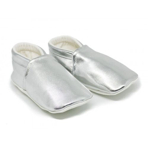 Chaussons bébé souples Silver - Bibop et Lula