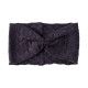 Bandeau headband sixties laine gris foncé ardoise - Bibop et Lula
