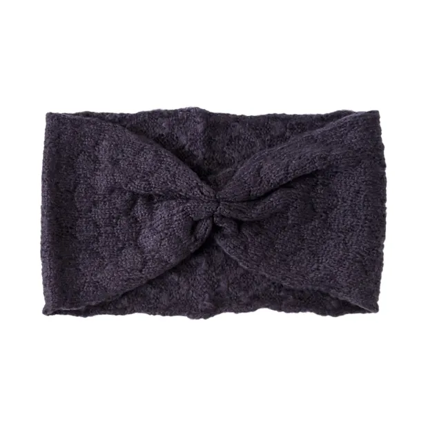 Bandeau headband sixties laine gris foncé ardoise