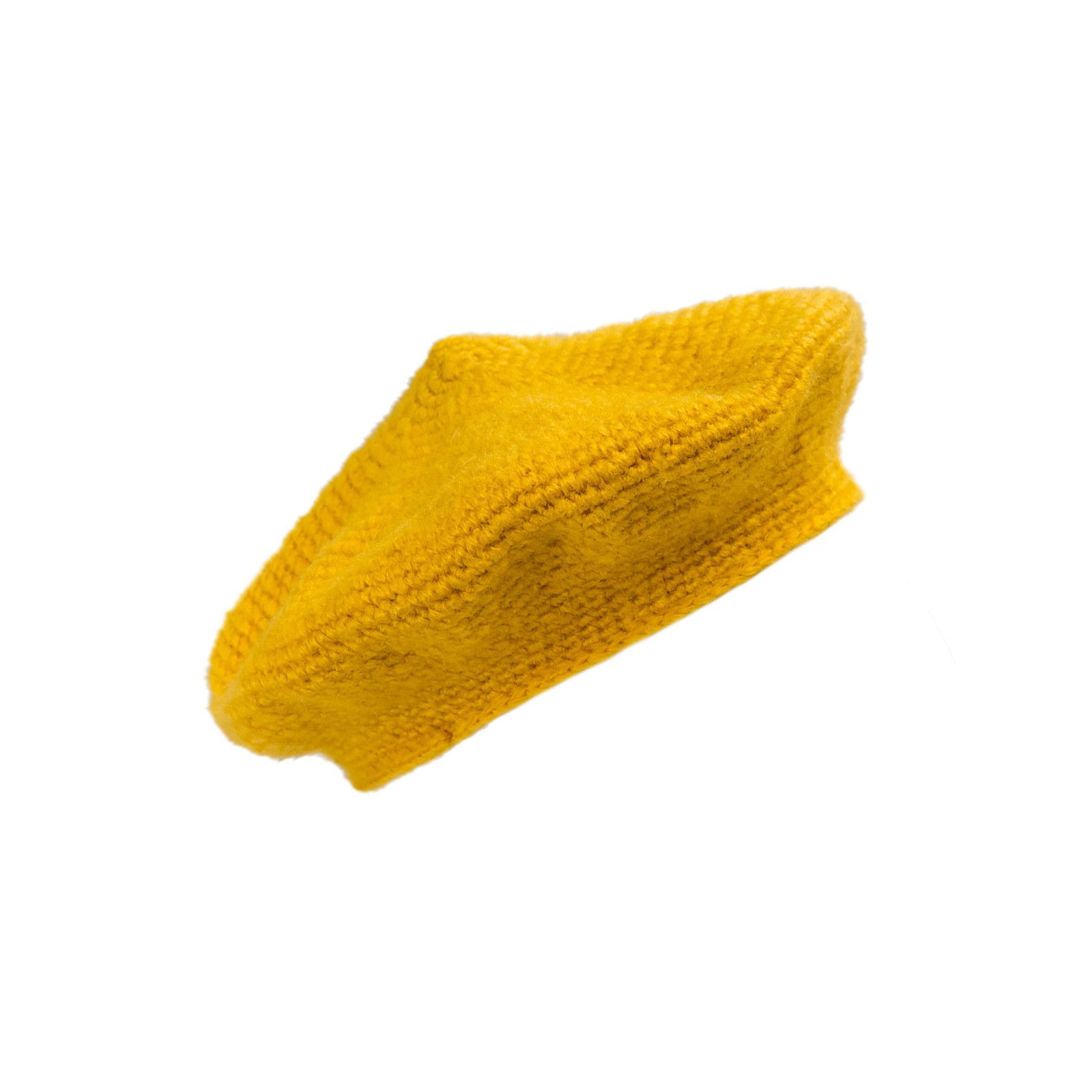 Béret laine jaune moutarde - Bibop et Lula
