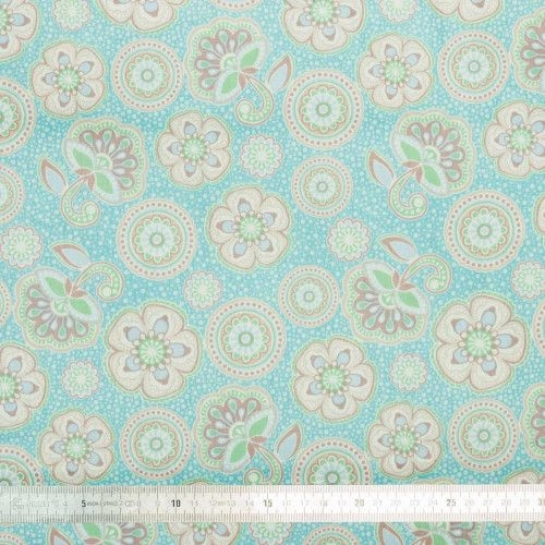 Tissu coton Atlantide blue - Bibop et Lula