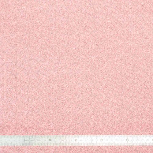Tissu coton Mini Leaves Rose - Bibop et Lula