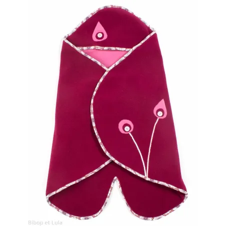Couverture nomade polaire bébé 0-12 mois rose