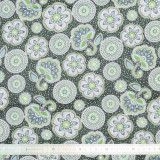 Tissu coton Mini Leaves noir - Bibop et Lula
