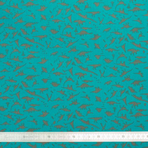 Tissu coton Dino Blue - Bibop et Lula