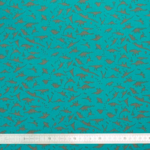 Tissu coton Dino Blue - Bibop et Lula