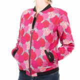 Bomber coton femme fleurs pivoines roses - Bibop et Lula