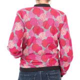 Bomber coton femme fleurs pivoines roses - Bibop et Lula