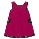 Robe polaire Becky rose et noire - Bibop et Lula