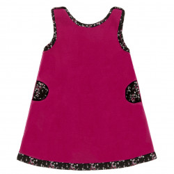 Robe polaire Becky rose et noire - Bibop et Lula