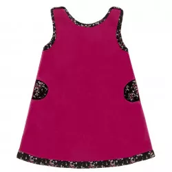 Robe polaire Becky rose et noire - Bibop et Lula