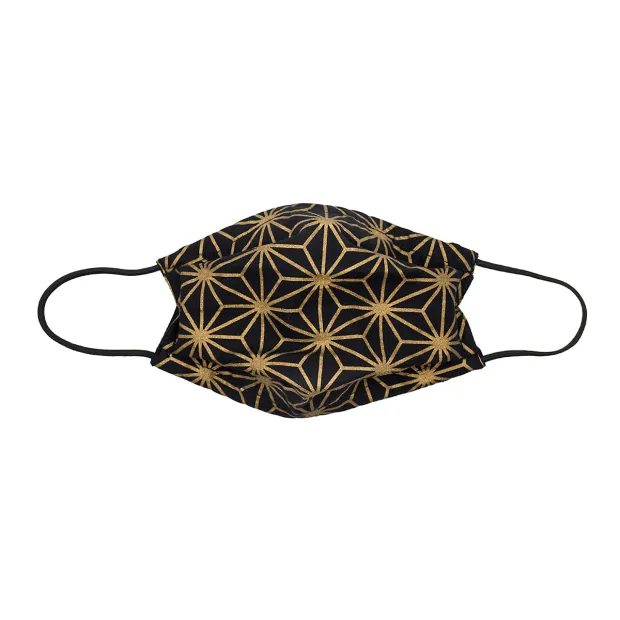 Masque tissu  Asanoha gold